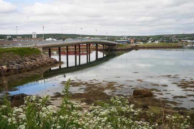 Blick von Vadsøya auf Vadsø