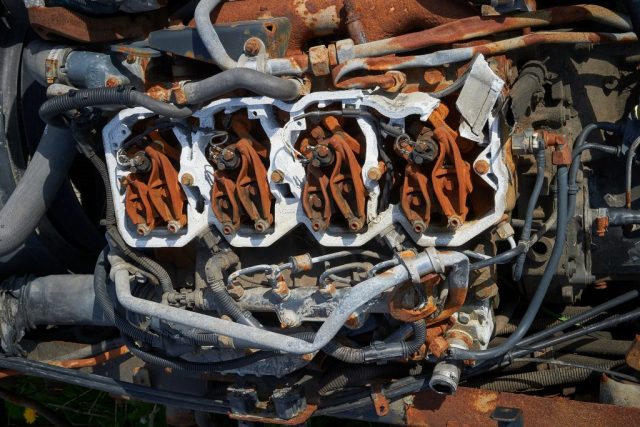 Zylinderkopf mit Kipphebeln