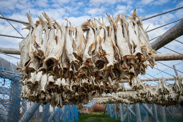 Trockenfisch (Kabeljau)